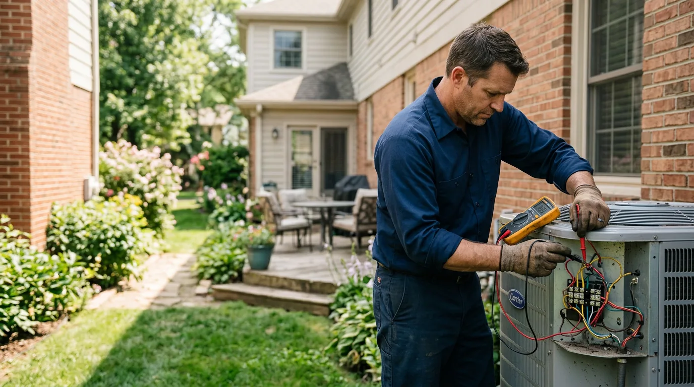 HVAC technician working near Dadeville, AL